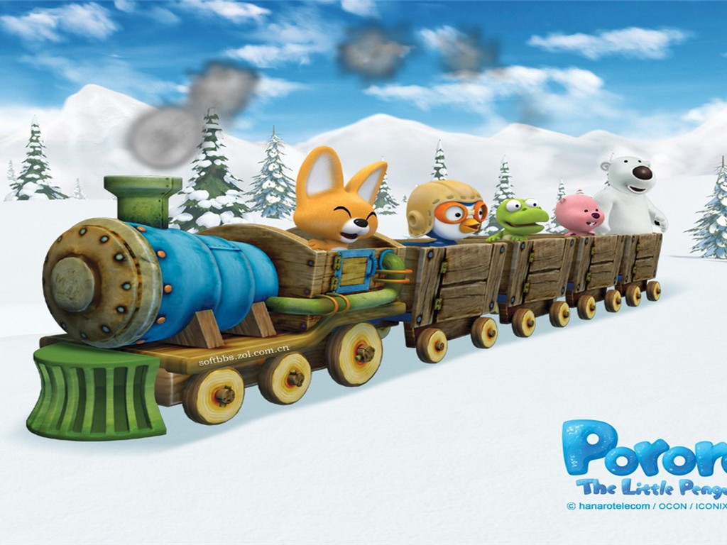 Pororo Kreslený Tapety #1 - 1024x768