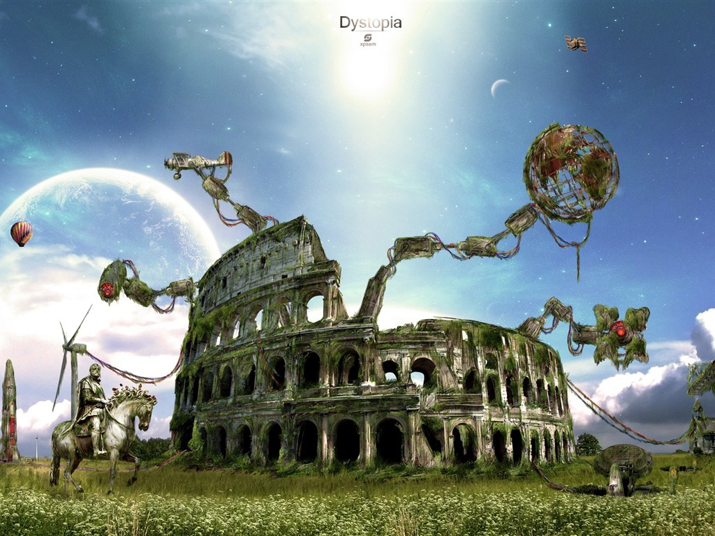 Creative synthesis of the visual wallpaper #40 - 1024x768