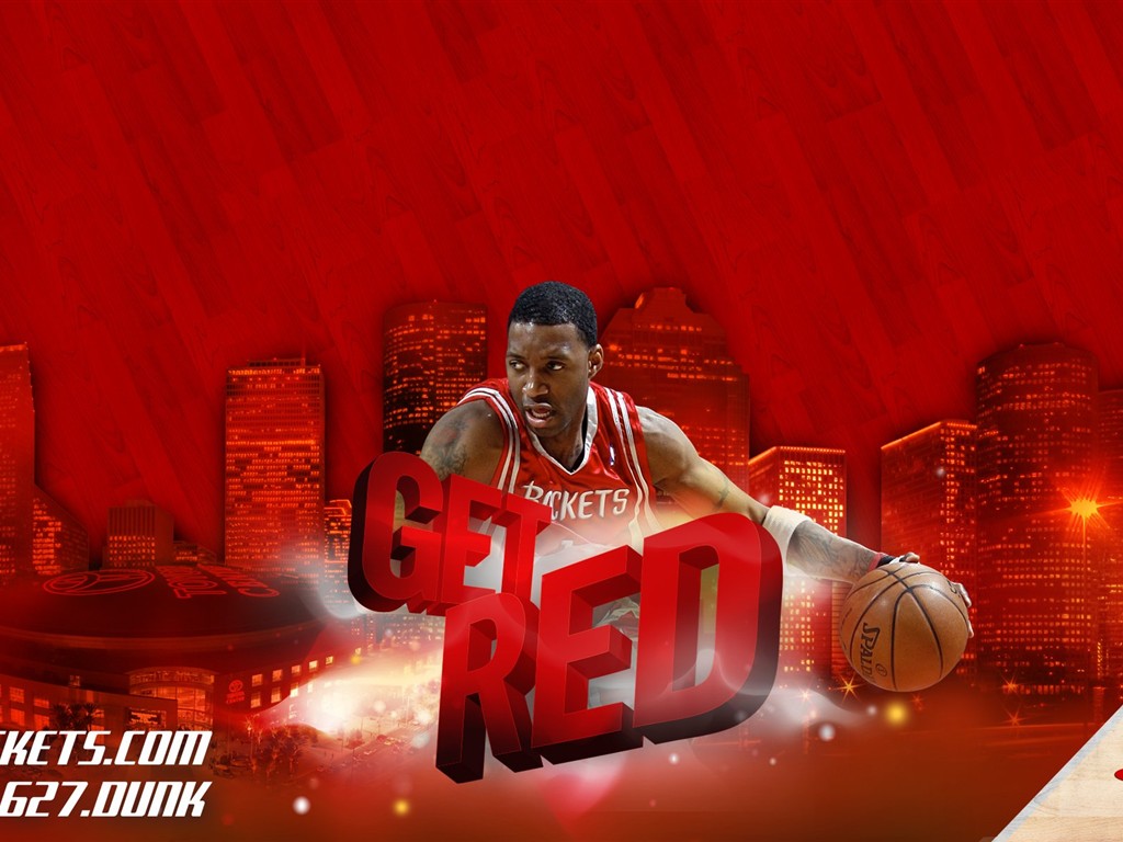 NBA Houston Rockets 2009 Playoff-Tapete #4 - 1024x768