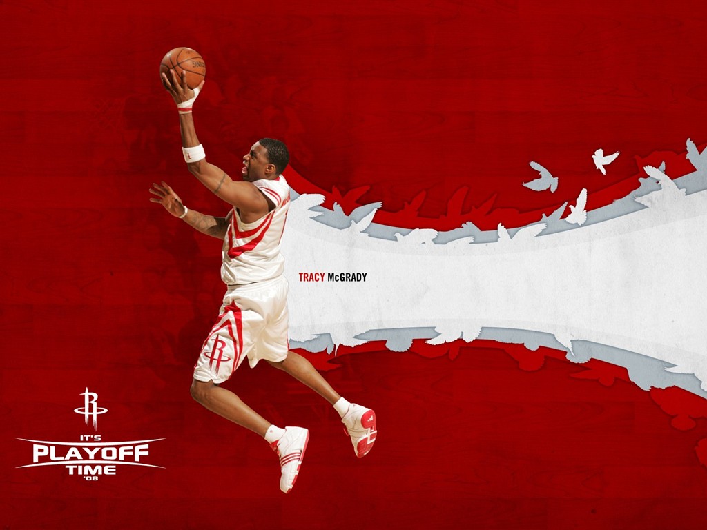 NBA Houston Rockets 2009 Playoff-Tapete #6 - 1024x768