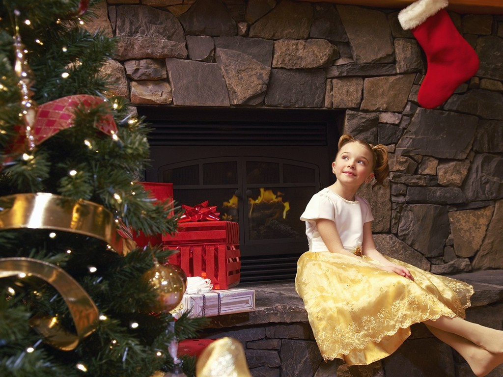 欢度圣诞家庭人物壁纸24 - 1024x768