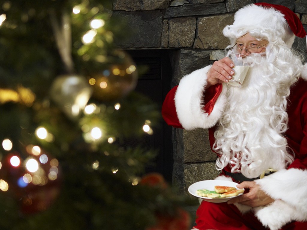 La gente celebra la Navidad Fondos de Inicio #32 - 1024x768