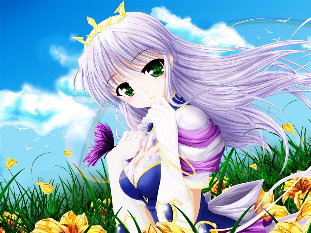 Meimei beautiful wallpaper animation cartoon #11 - 1024x768