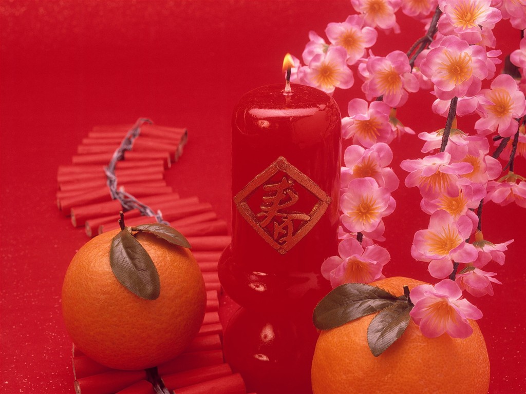 China Wind festive red wallpaper #21 - 1024x768