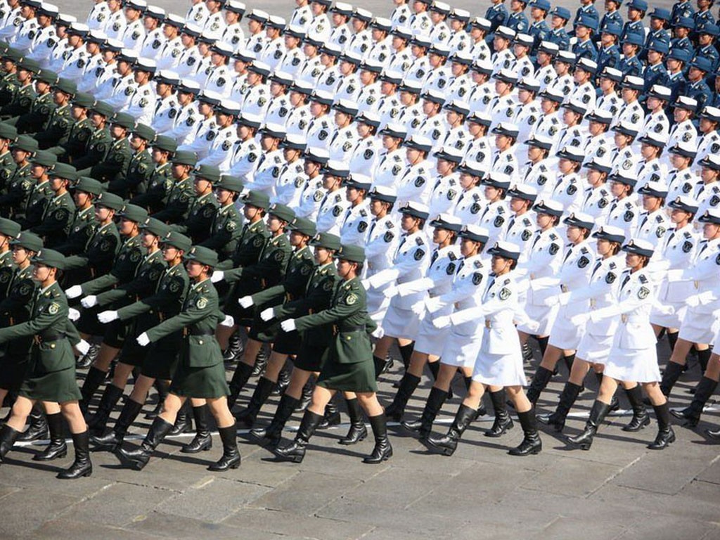 여성 벽지의 60 주년에 건국 기념일 군사 퍼레이드 #13 - 1024x768