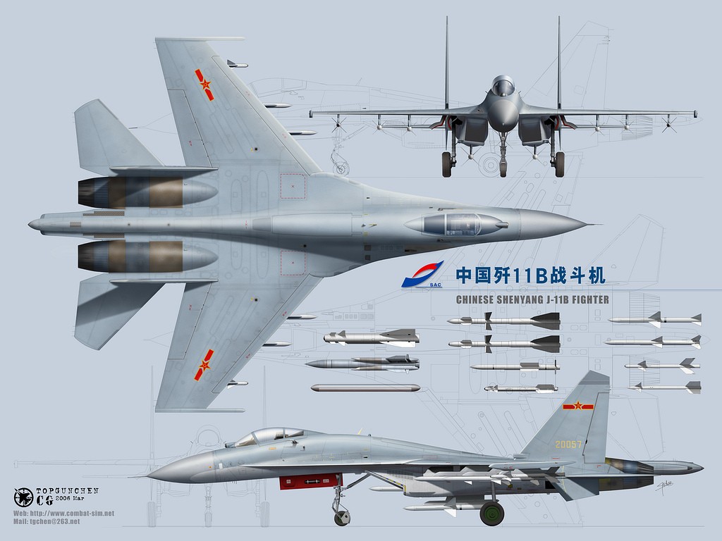 國產殲11戰鬥機壁紙 #3 - 1024x768