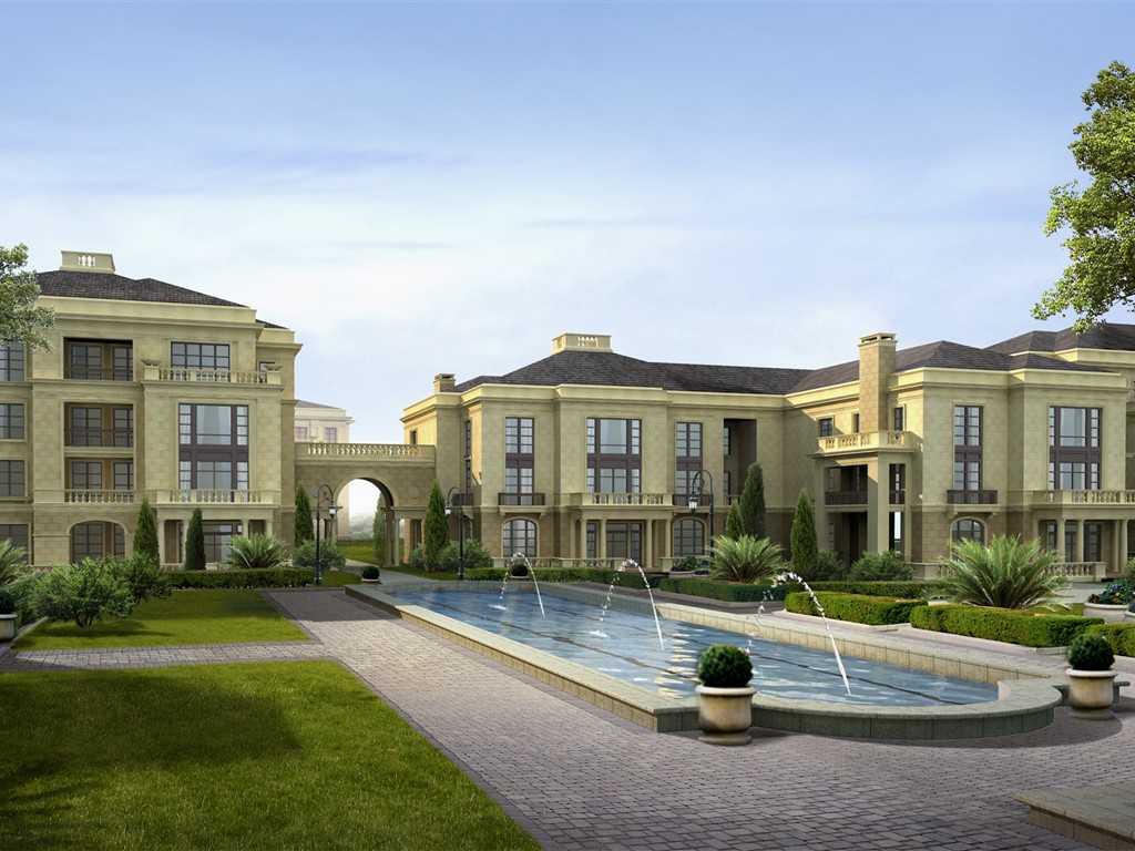 Effect of HD landscape architecture wallpapers #23 - 1024x768