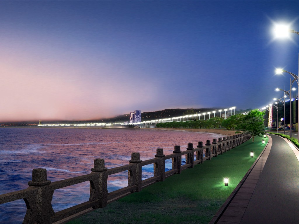 Effect of HD landscape architecture wallpapers #32 - 1024x768