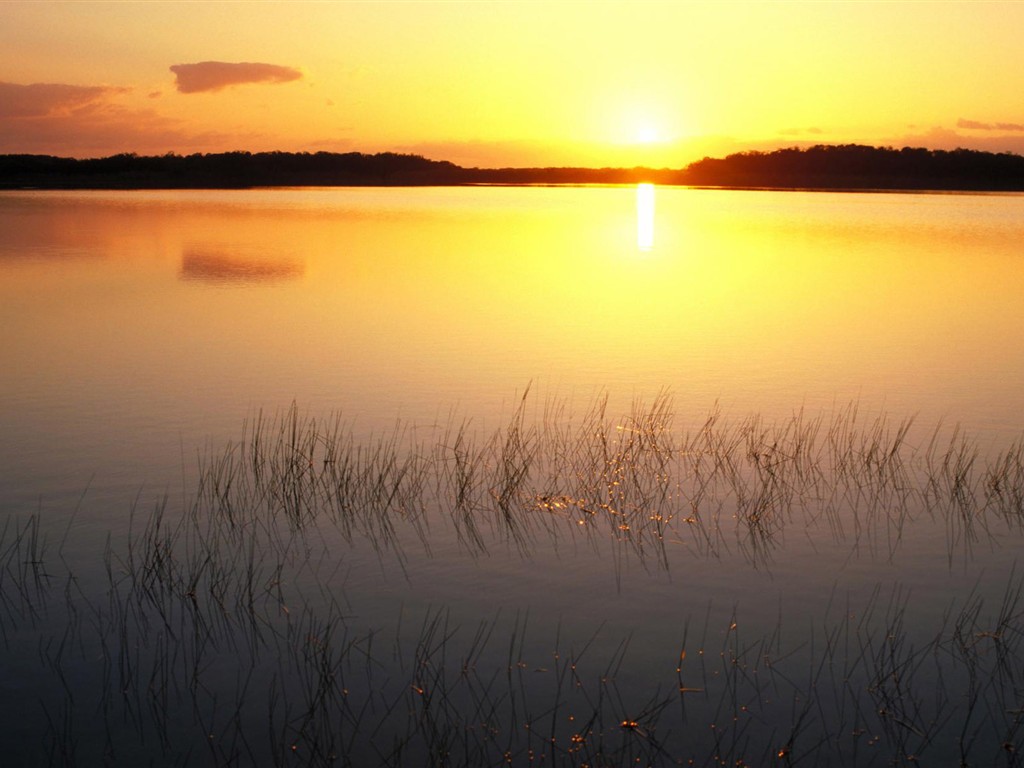 beau lever de soleil coucher de soleil et de papier peint #32 - 1024x768