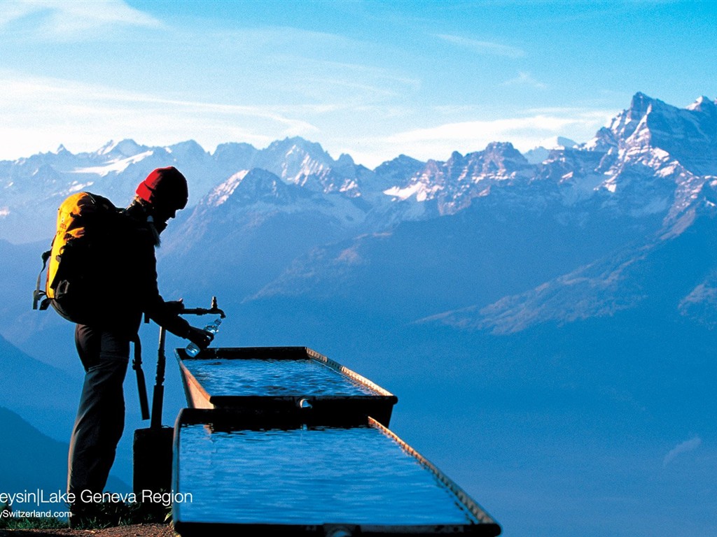 Suiza fondos de escritorio de lugares de interés turístico de verano #6 - 1024x768