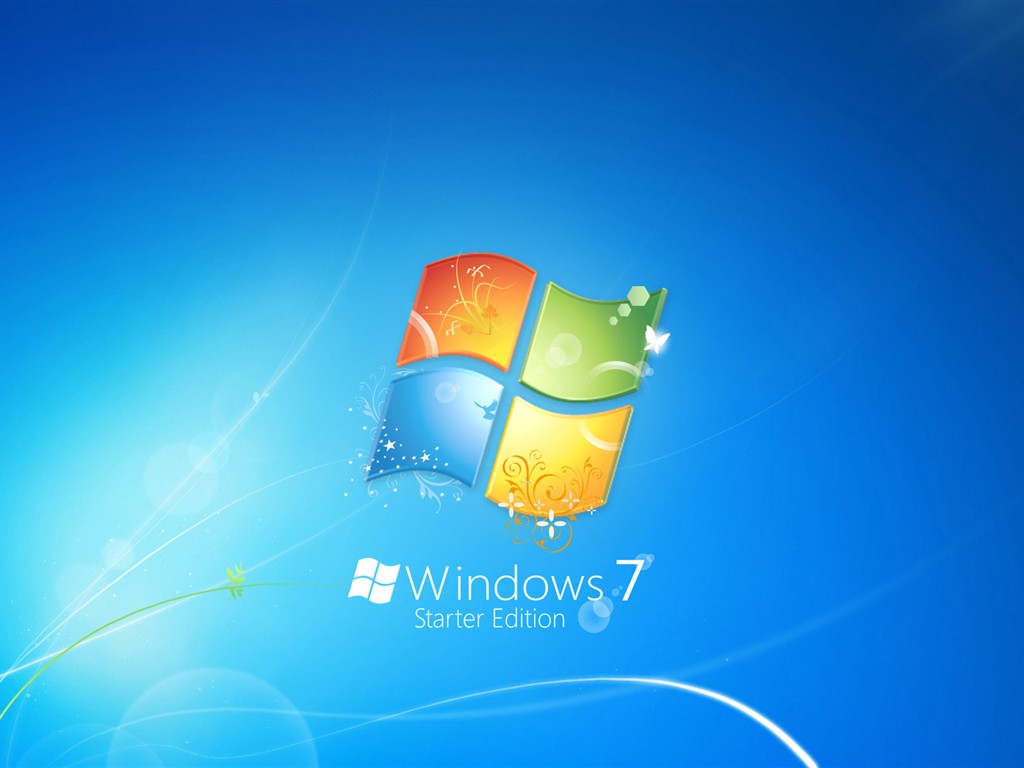 Official version Windows7 wallpaper #1 - 1024x768