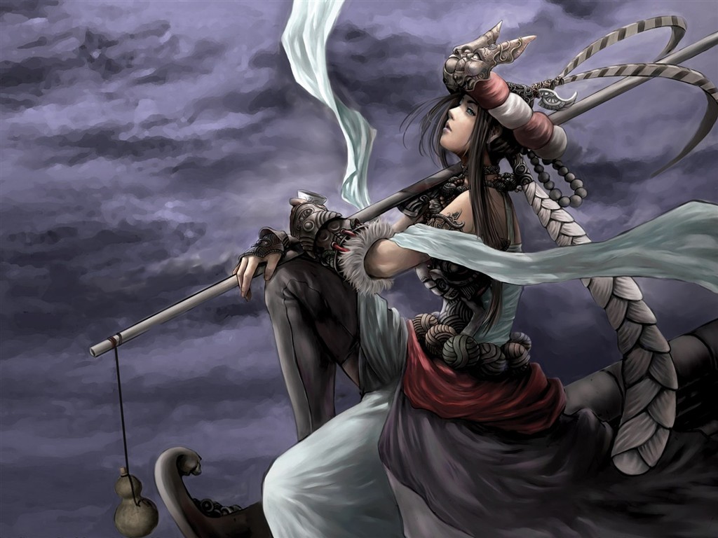 CG illustration wallpaper fantasy women #3 - 1024x768