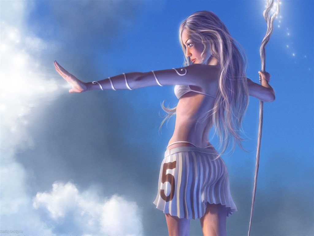 奇幻女性CG插畫壁紙 #22 - 1024x768