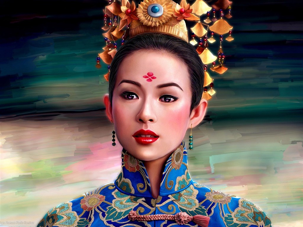 奇幻女性CG插畫壁紙 #27 - 1024x768