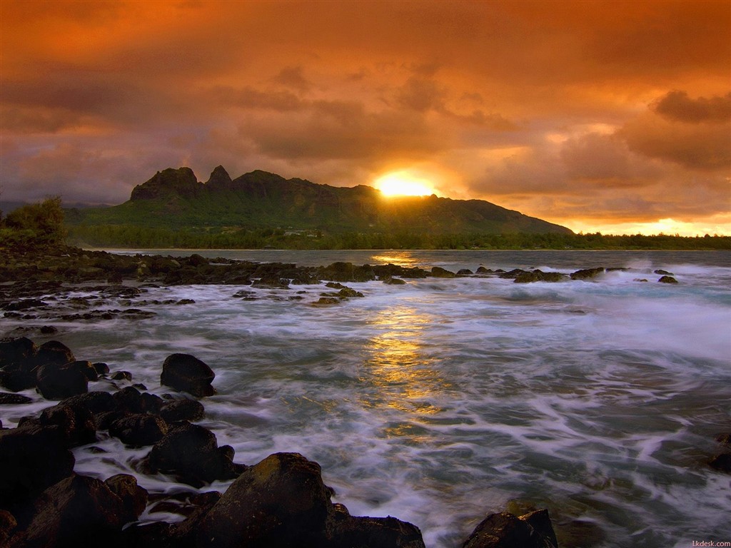 Hawaiianischer Strand Landschaft #4 - 1024x768