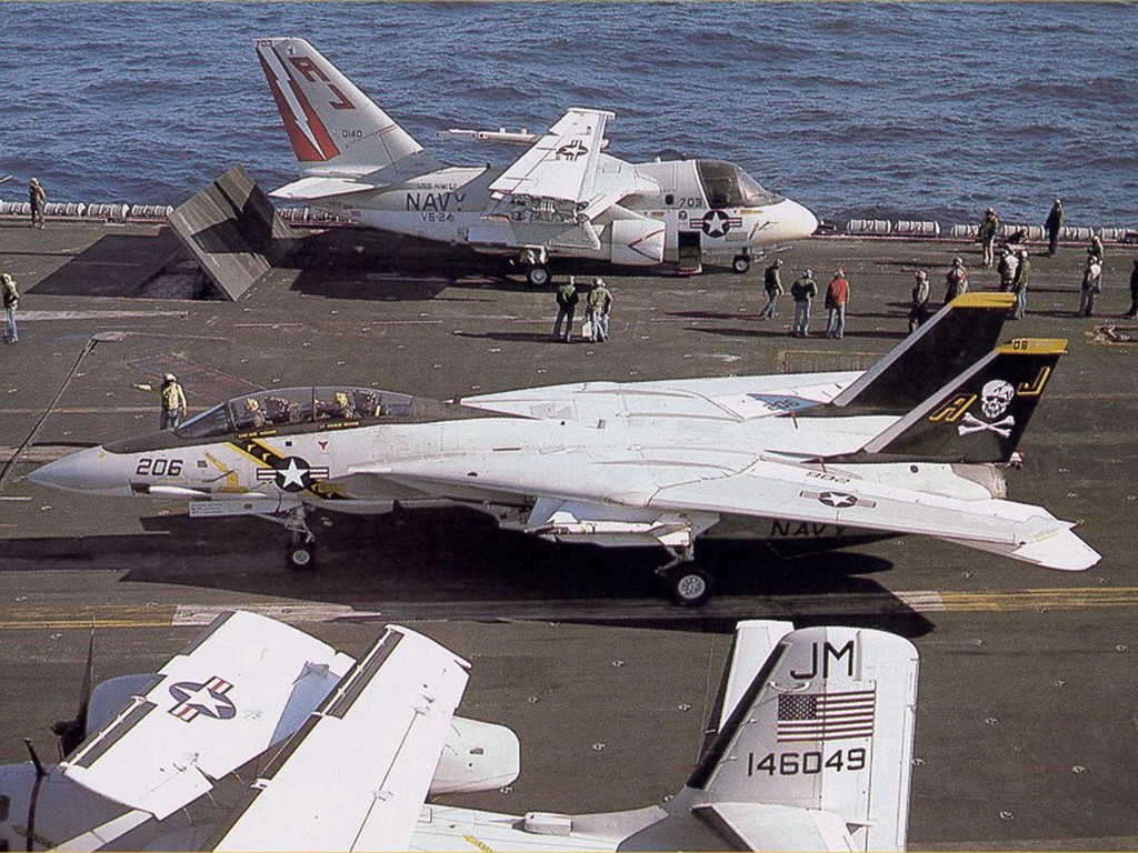 U. S. Navy F14 Tomcat Kämpfer #44 - 1024x768