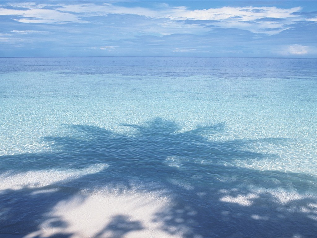 马尔代夫的水和天5 - 1024x768
