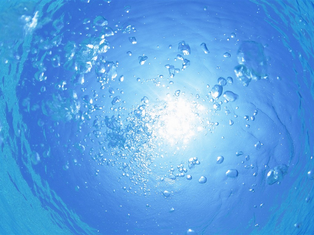 몰디브 물과 푸른 하늘 #15 - 1024x768