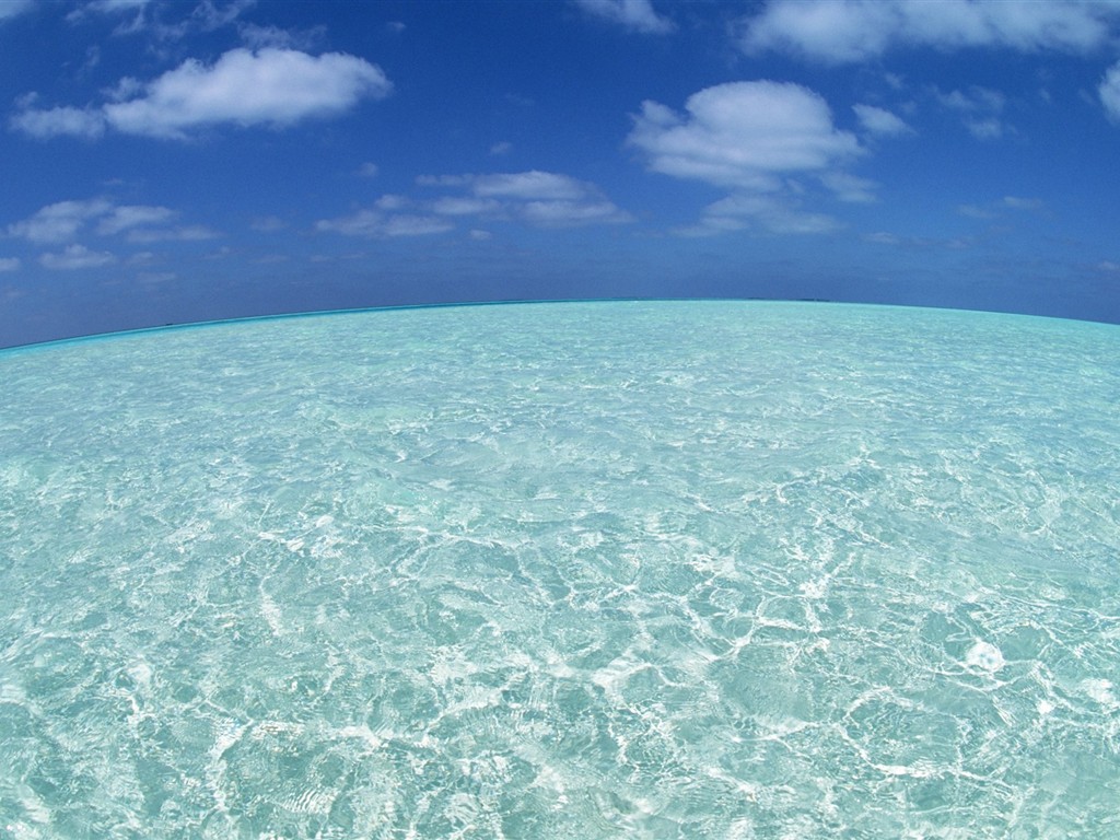 Malediven Wasser und blauer Himmel #18 - 1024x768