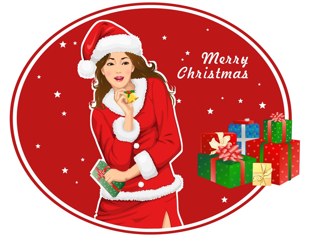 Christmas Wallpaper illustration MM #3 - 1024x768