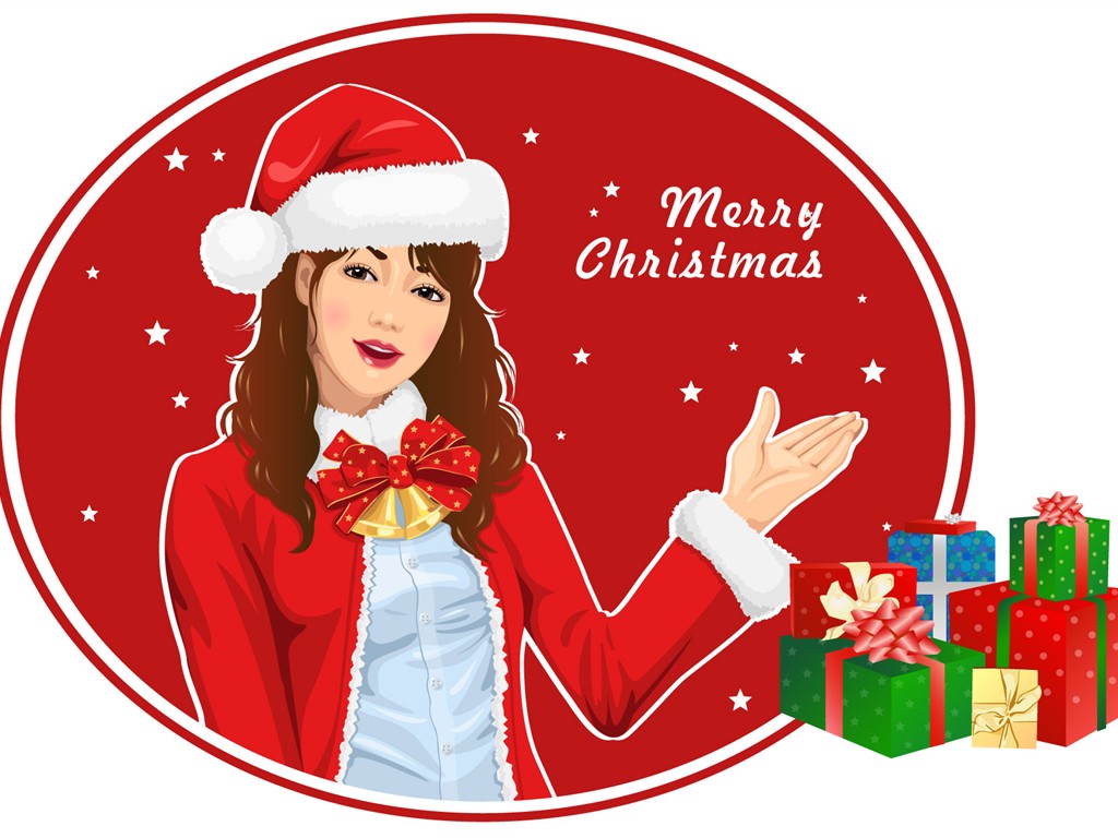 Christmas Wallpaper illustration MM #4 - 1024x768