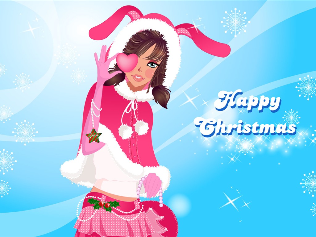 Christmas Wallpaper illustration MM #13 - 1024x768