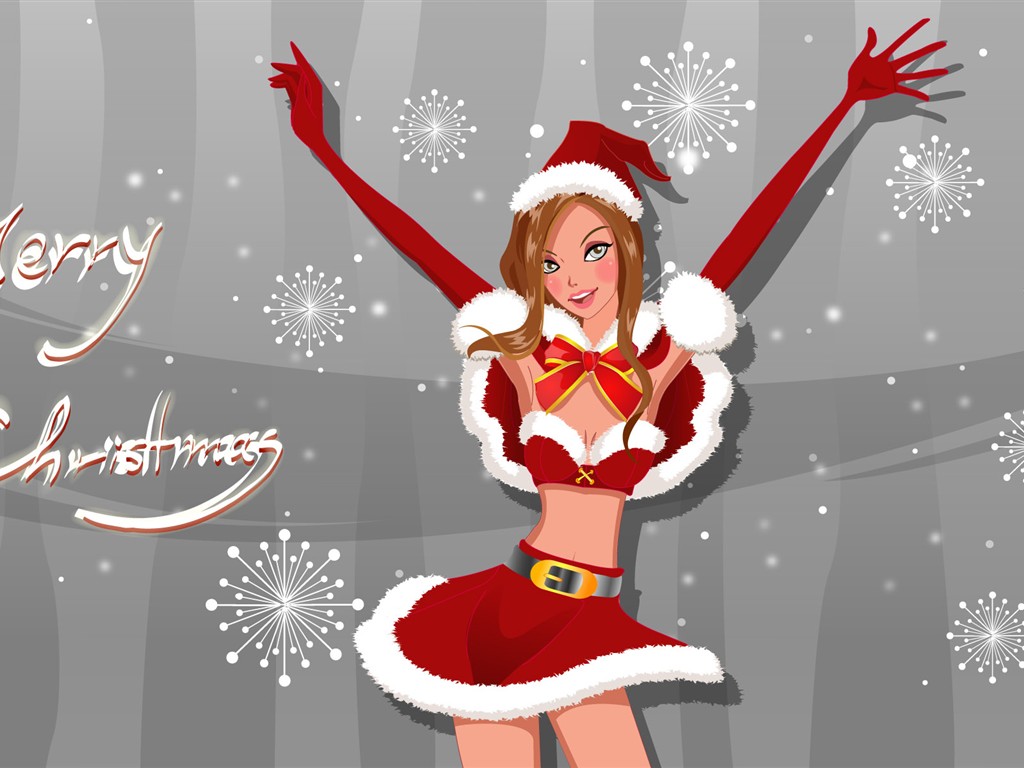 Christmas Wallpaper illustration MM #14 - 1024x768