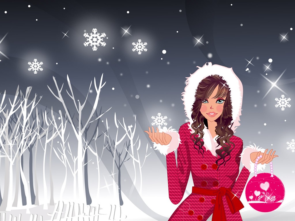 Christmas Wallpaper illustration MM #20 - 1024x768