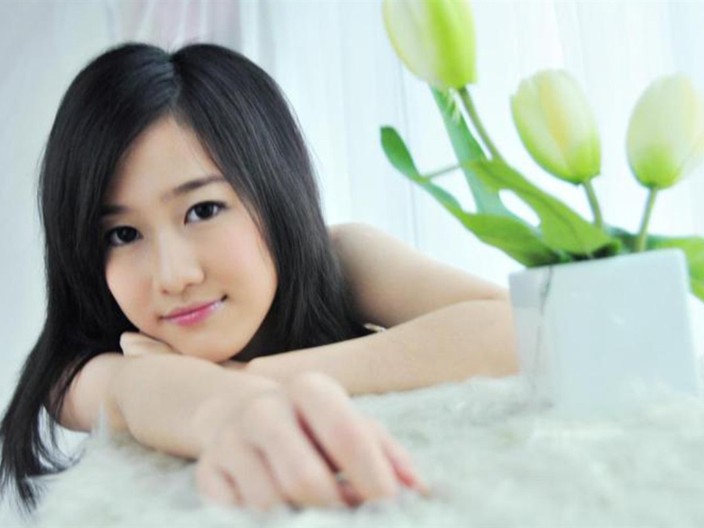 Liu Mei-que contiene fondos de escritorio de Happy Girl #12 - 1024x768