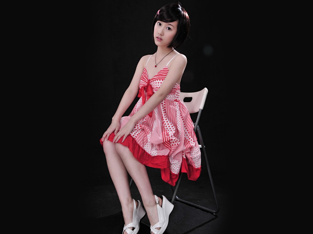 Liu Mei-containing wallpaper Happy Girl #13 - 1024x768