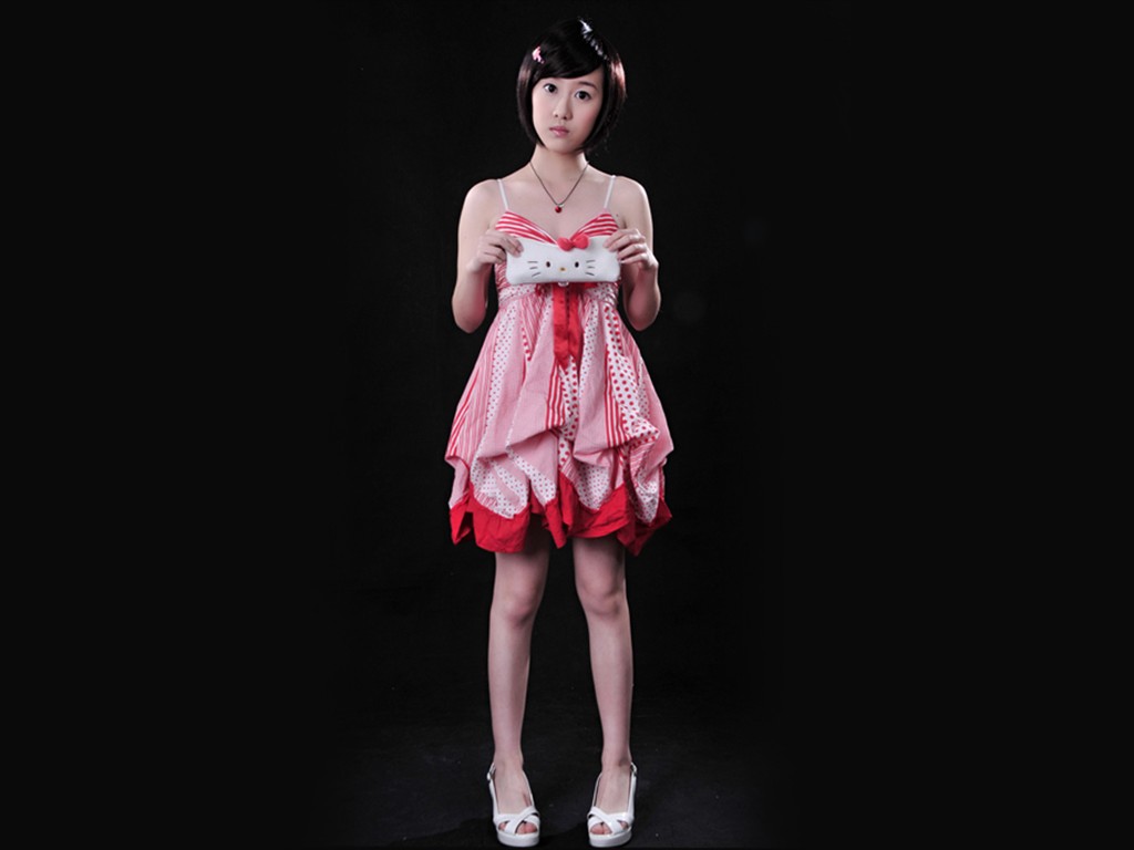 Liu Mei-que contiene fondos de escritorio de Happy Girl #14 - 1024x768