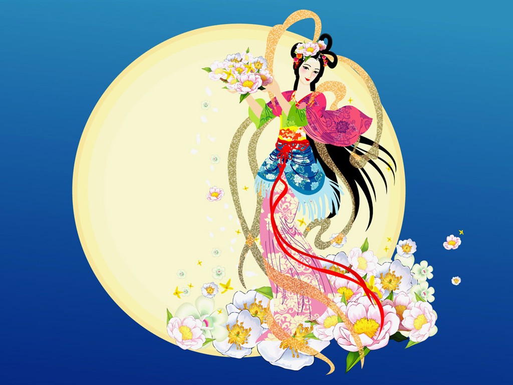 Mid-Autumn Festival Moon beautiful wallpaper #6 - 1024x768