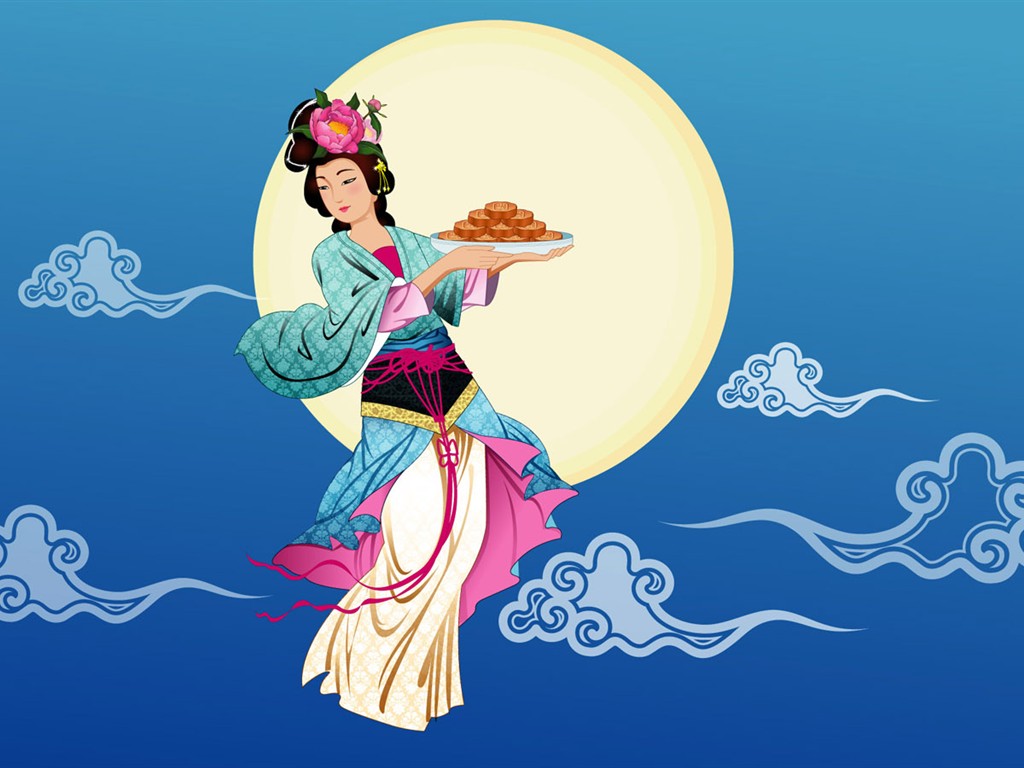 Mid-Autumn Festival Moon beautiful wallpaper #11 - 1024x768