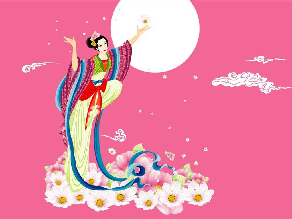 Mid-Autumn Festival Moon beautiful wallpaper #14 - 1024x768