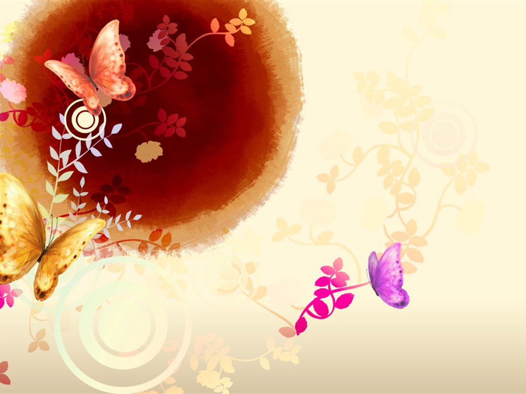 Aura encre colorant wallpaper art #9 - 1024x768