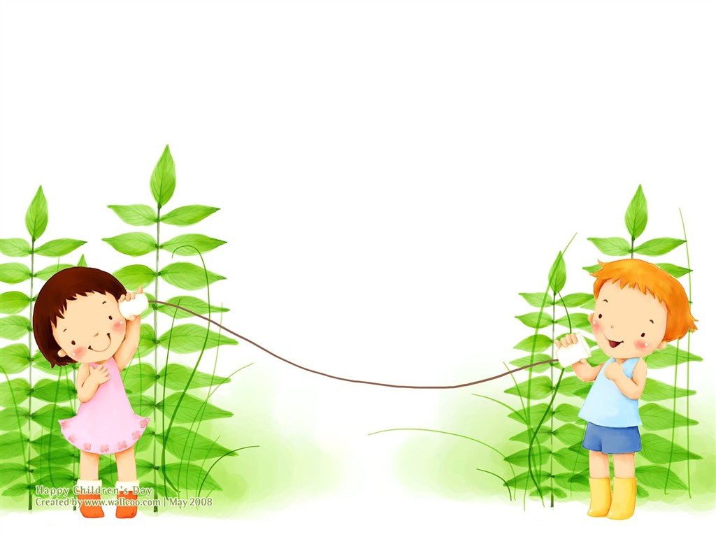 Lovely Children's Day wallpaper illustrator #2 - 1024x768