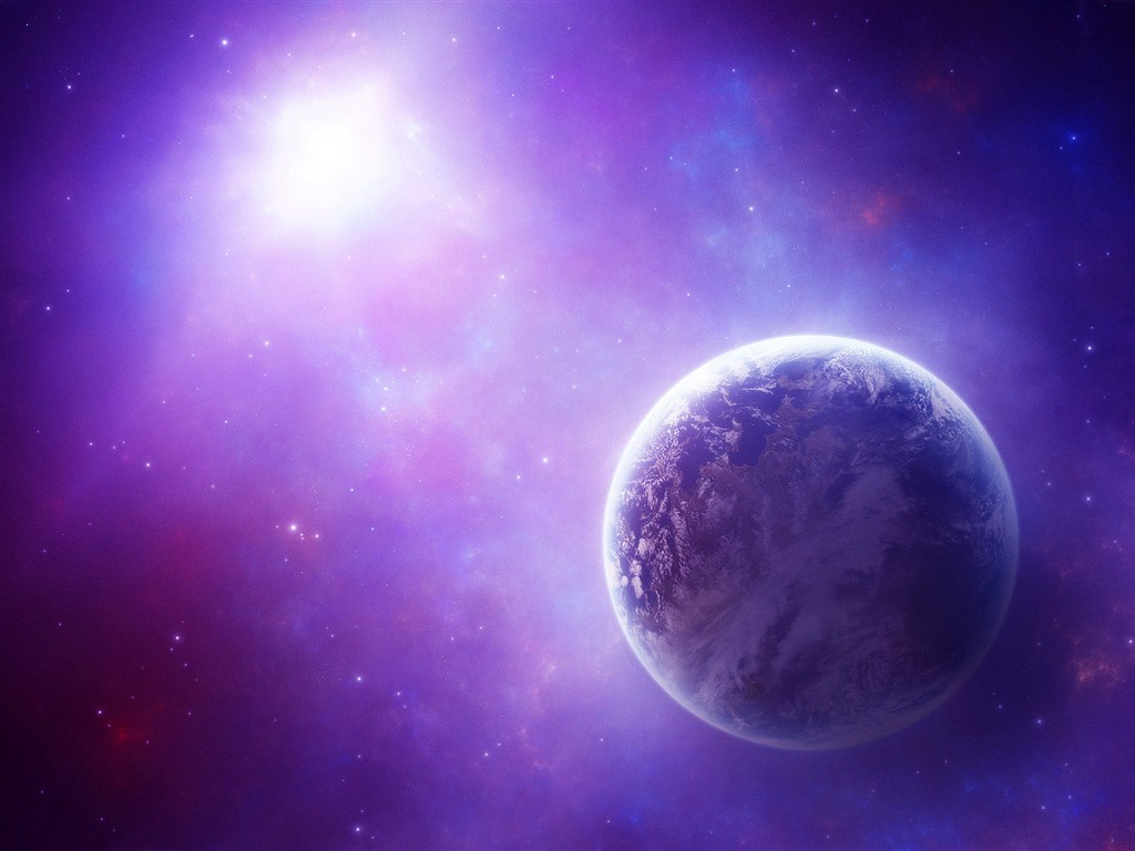 Space landscape wallpaper (3) #14 - 1024x768