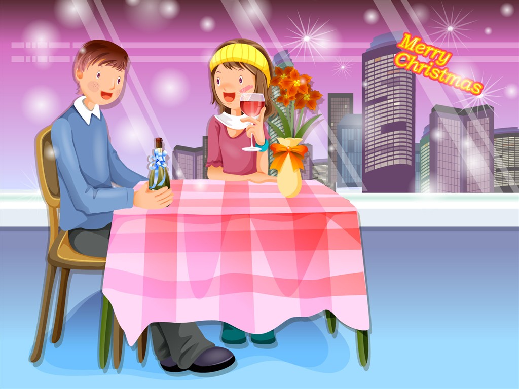 Christmas Winter Wallpaper chapter of Vector #3 - 1024x768