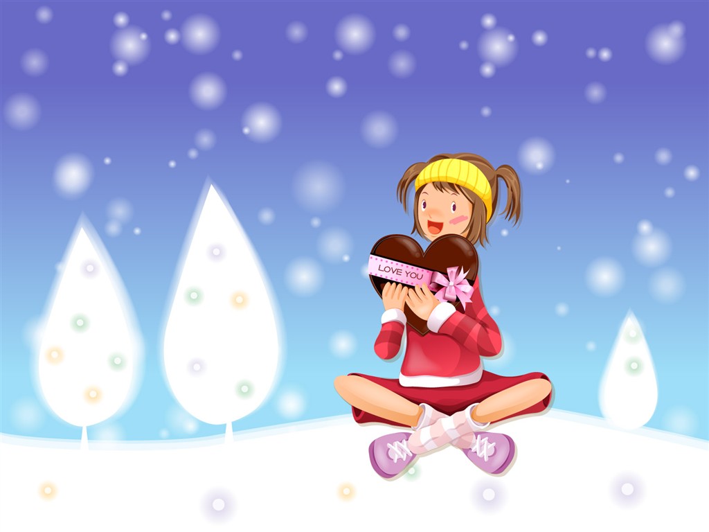 Christmas Winter Wallpaper chapter of Vector #37 - 1024x768