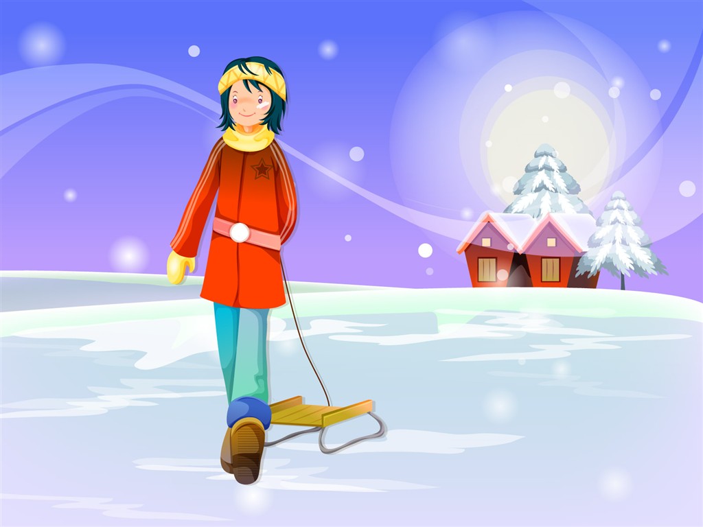 Christmas Winter Wallpaper chapter of Vector #39 - 1024x768