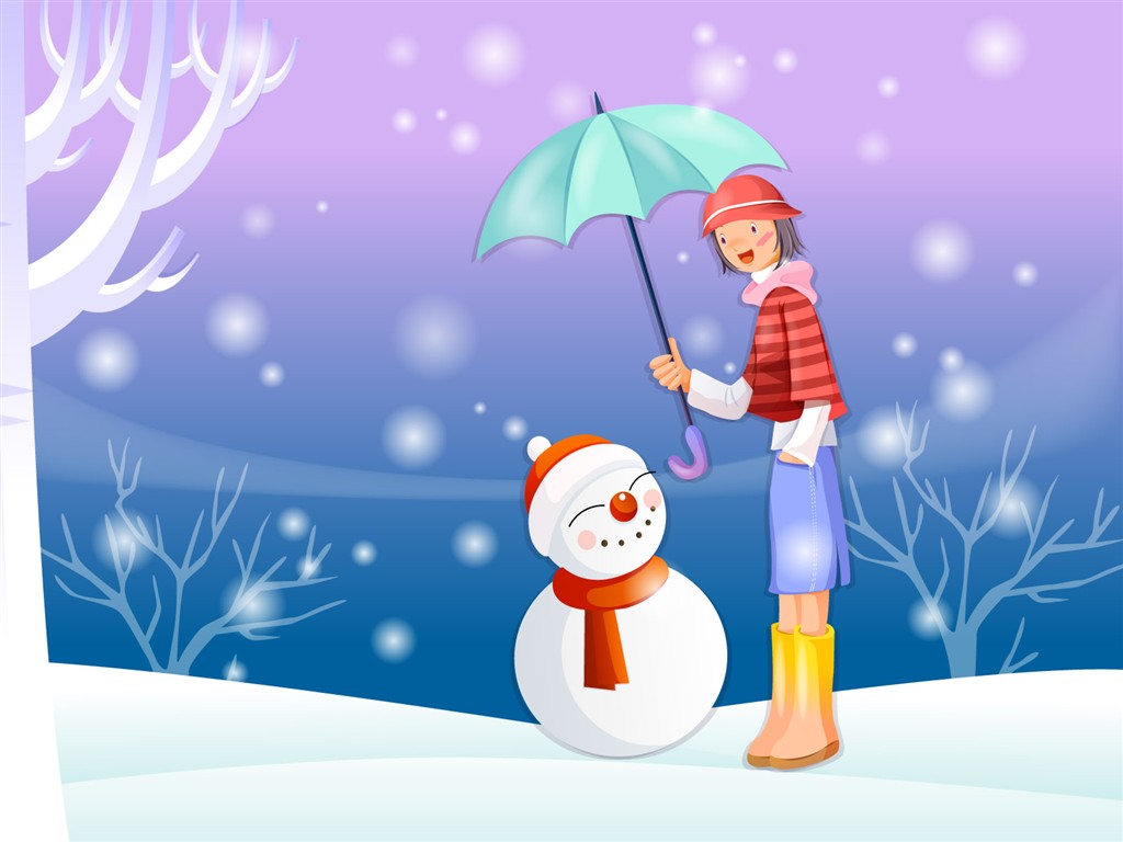 Christmas Winter Wallpaper chapter of Vector #40 - 1024x768