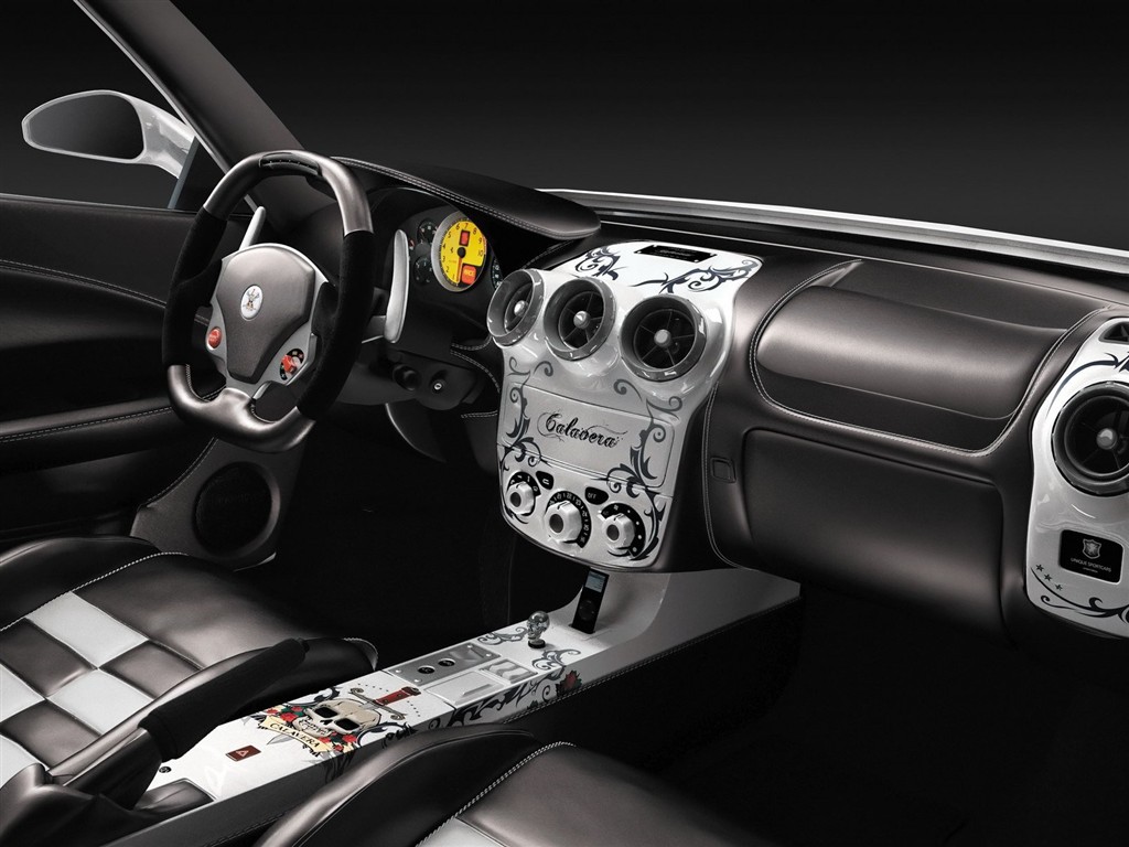 Ferrari F430 Skull White Fonds d'écran #17 - 1024x768