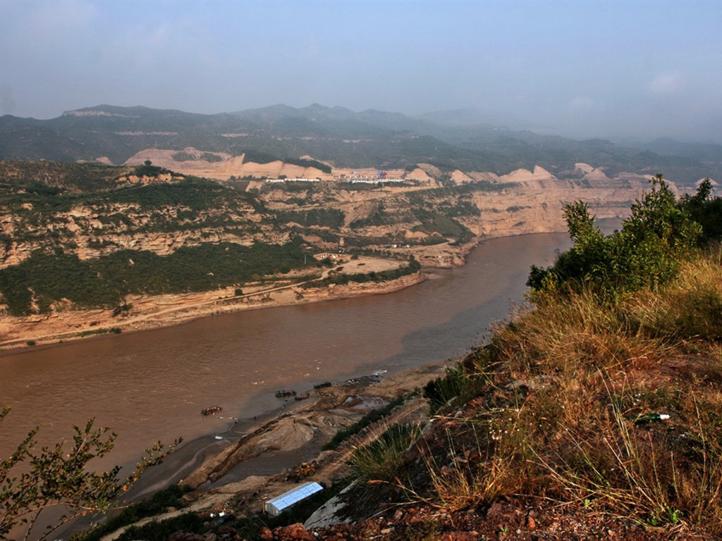 Écoulement continu du fleuve Jaune - Cascade de Hukou Notes de Voyage (Minghu œuvres Metasequoia) #19 - 1024x768