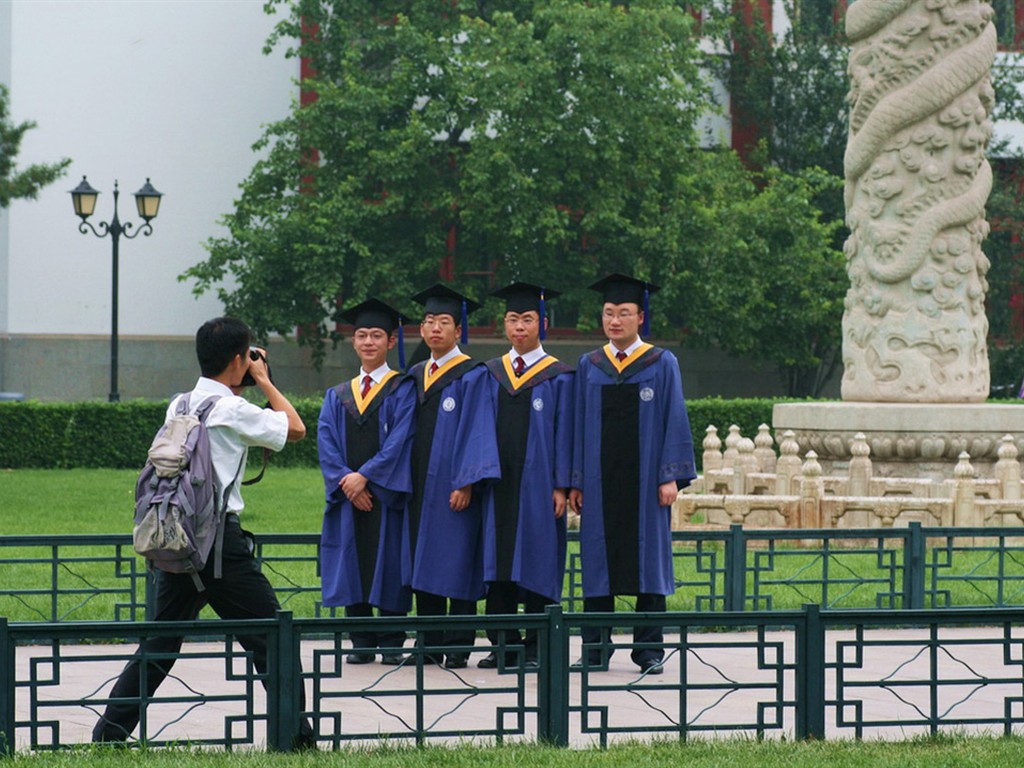 Glimpse of Peking University (Minghu Metasequoia works) #2 - 1024x768
