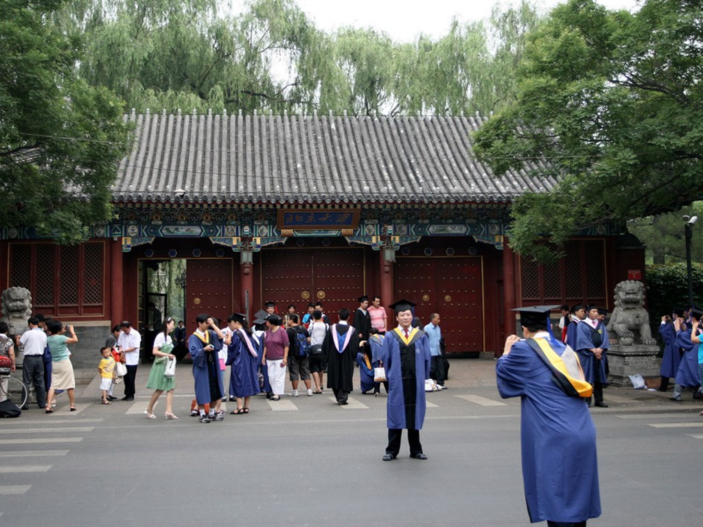 Glimpse of Peking University (Minghu Metasequoia works) #11 - 1024x768