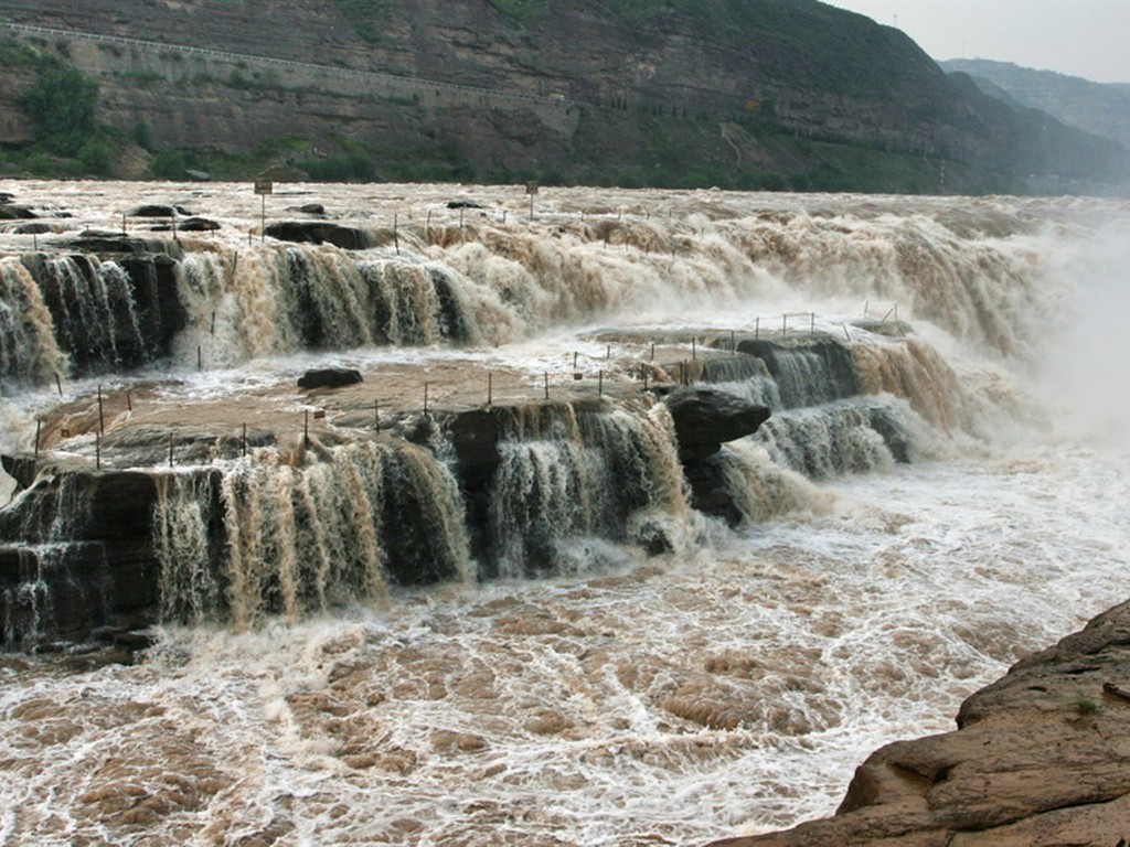 Kontinuierlich fließenden Yellow River - Hukou Waterfall Travel Notes (Minghu Metasequoia Werke) #4 - 1024x768