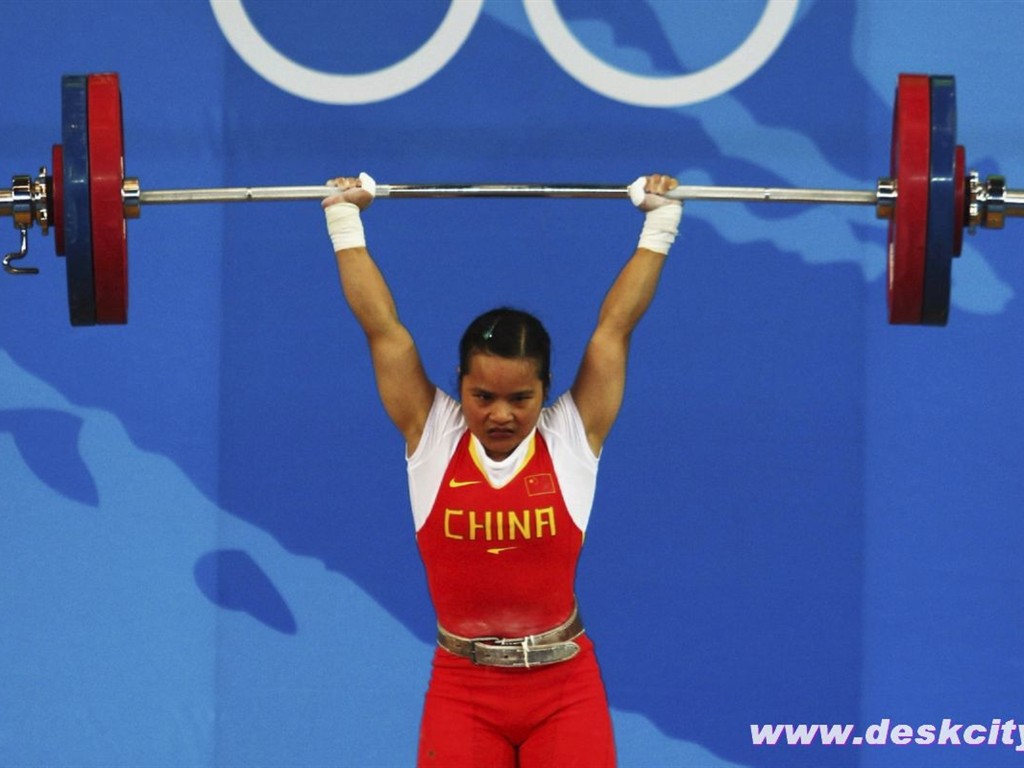 Beijing Olympics Wallpaper Gewichtheben #9 - 1024x768