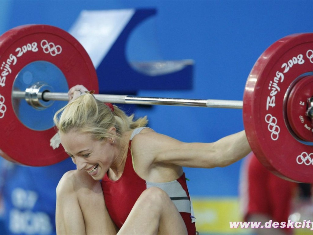 Beijing Olympics Wallpaper Gewichtheben #14 - 1024x768