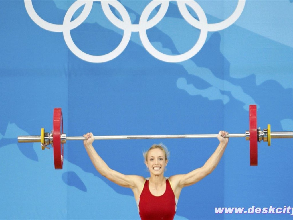 Beijing Olympics Wallpaper Gewichtheben #15 - 1024x768
