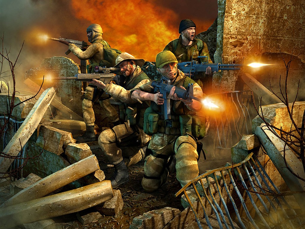 Brutal war game wallpaper #12 - 1024x768